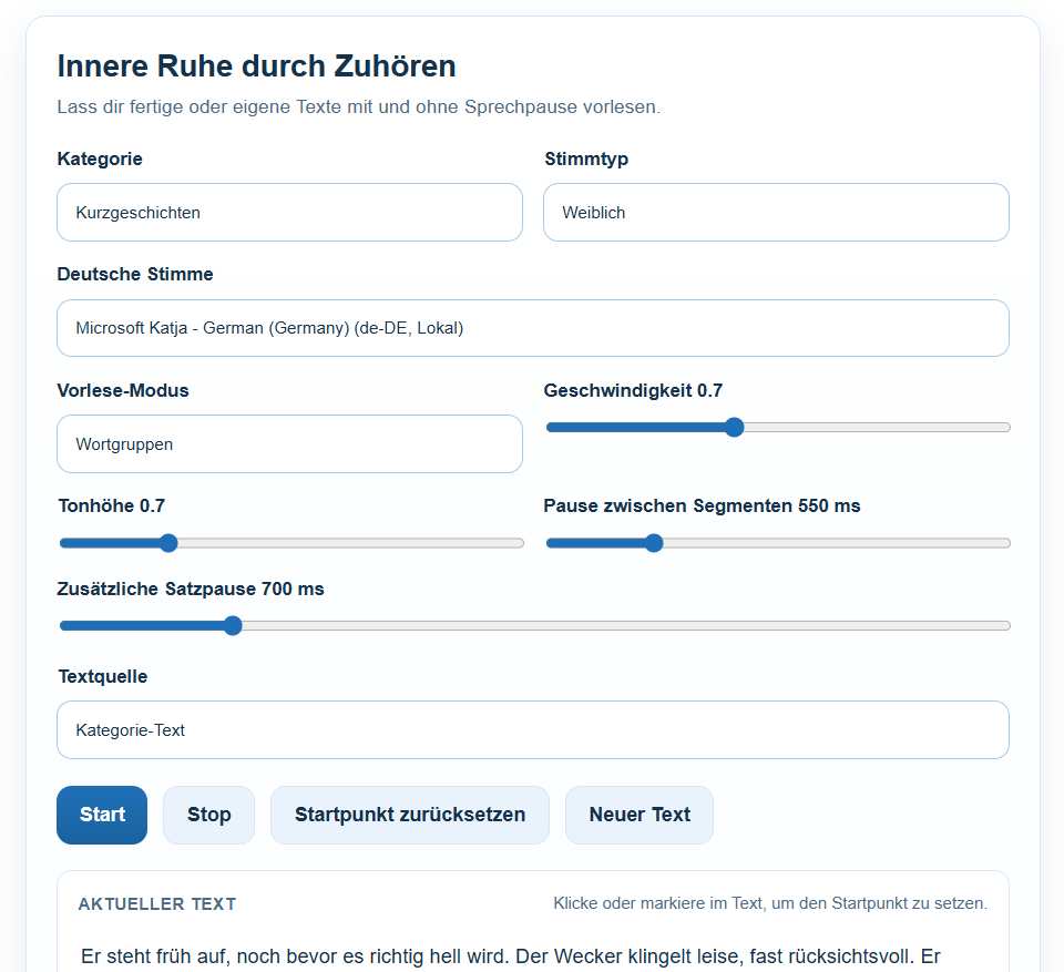gedankenbremse beruhigung