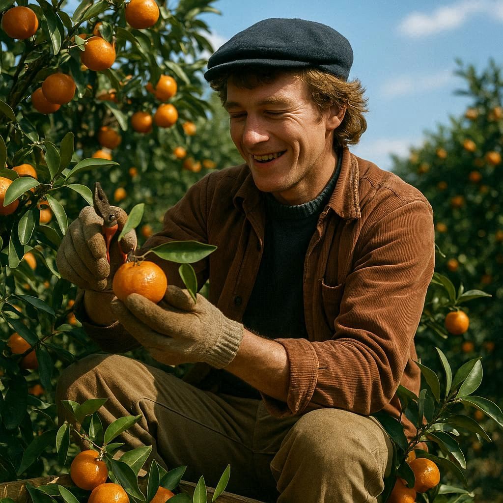 mandarinen ernte griechenland